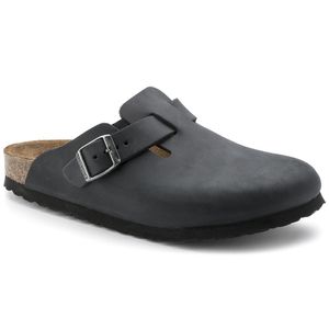 Birkenstock Boston Black Natural Leather (059461)