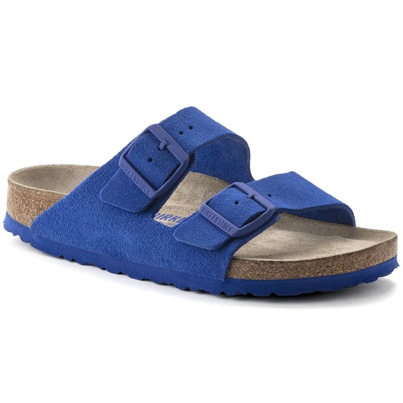 Arizona soft footbed discount suede leather light blue