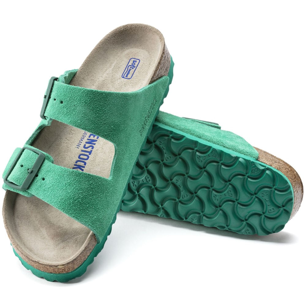 Birkenstock Arizona Soft-Footbed Suede Bold Green (1022372) - Welcome to  Apple Saddlery | www.applesaddlery.com | Family Owned Since 1972