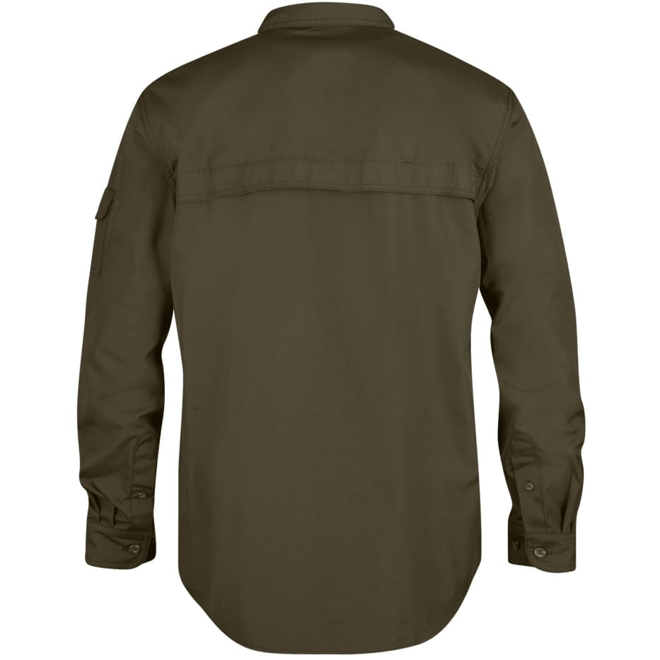 Fjallraven Men's Sarek Trekking Long Sleeve Shirt - Dark Olive | www ...