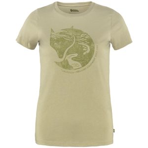 Fjallraven Women's Arctic Fox Print T-Shirt - Sand Stone