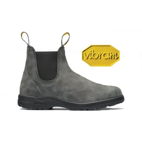 Rustic black chisel toe blundstone sales