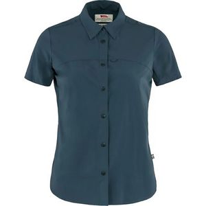 Fjallraven Women's High Coast Light Short Sleeve Shirt - Navy