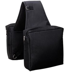 Weaver Heavy-Duty Nylon Western Saddle Bag  - Black