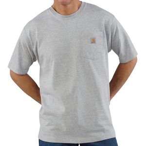 Carhartt Men's Loose Fit Heavyweight Pocket Short Sleeve T-Shirt - Heather Gray