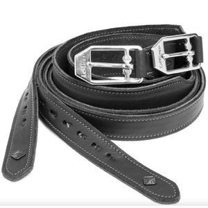 Lemieux Vector Pro Stirrup Leathers - Black