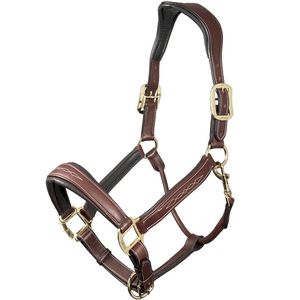 Lemieux Leather Stitch Halter - Brown