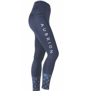 Shires Aubrion Women's Stanmore Full Seat Tights - Navy