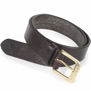 Shires Aubrion Skinny Leather  Belt - Brown