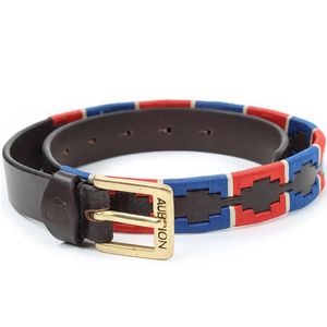 Shires Aubrion Drover Polo Belt - Navy/Red