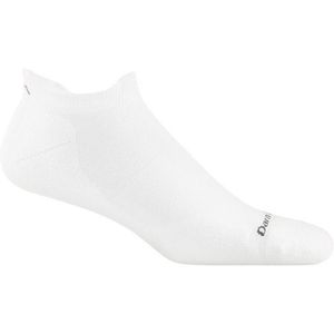 Darn Tough Men's Run No Show Tab Socks - White