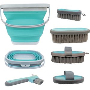 Professional Choice Grooming Kit with Collapsible Bucket - Mint