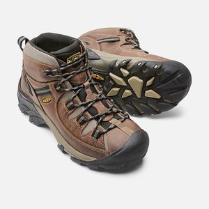 Keen Men's Targhee II Mid Waterproof Hikers - Shitake/Brindle