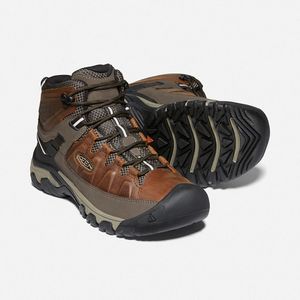 Keen Men's Targhee III Mid Waterproof Hiking Boots - Chestnut/Mulch