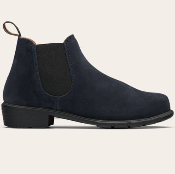 Navy suede chelsea boots on sale womens