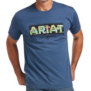 Ariat Men's Hibiscus T-Shirt - Sailor Blue