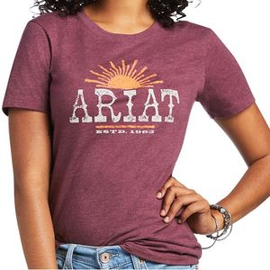 Ariat Women's Amarillo T-Shirt - Burgundy