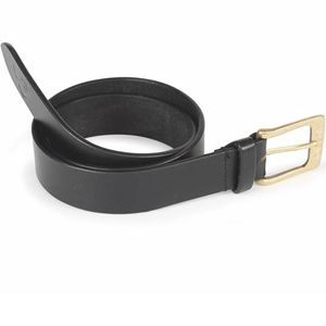 Shires Aubrion Leather Belt - Black