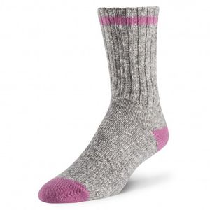 Duray Camping Socks - Grey/Light Pink