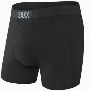 Saxx Men's Vibe Boxer Briefs - Black/Black