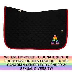 LGBTQIA+ Collection - Ogilvy Baby Jump Pad - Black/Red/Apple Saddlery Rainbow Logo