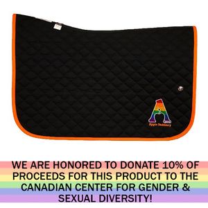 LGBTQIA+ Collection - Ogilvy Baby Jump Pad - Black/Orange/Apple Saddlery Rainbow Logo