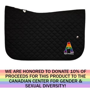 LGBTQIA+ Collection - Ogilvy Baby Jump Pad - Black/Black/Apple Saddlery Rainbow Logo