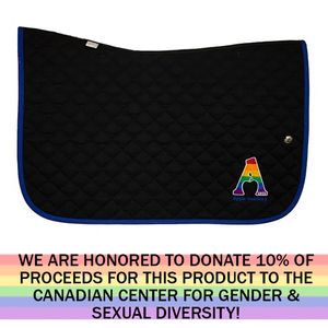 LGBTQIA+ Collection - Ogilvy Baby Jump Pad - Black/Royal Blue/Apple Saddlery Rainbow Logo