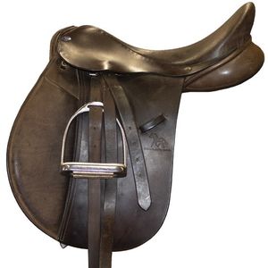 Used Frank Baines All Purpose Saddle 17.5" XW - Brown