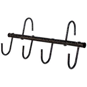 Tough 1 Hammered Finish Traveling Tack Rack -- Black