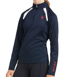 Ariat Kids' Sunstopper 2.0 Team 1/4 Zip Baselayer