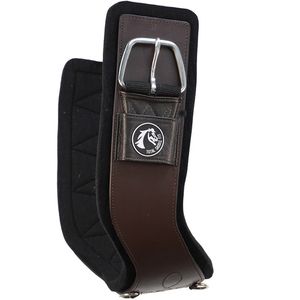 Total Saddle Fit Shoulder Relief Western Cinch Brown Leather - Black Felt Liner