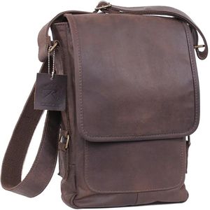 Rothco Leather Military Tech Bag - Brown