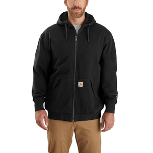 Carhartt Men's Rain Defender Thermal Lined Zip Sweatshirt - Black