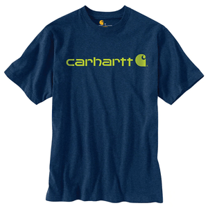 Carhartt Men's Signature Logo Short Sleeve Tee - Dark Cobalt