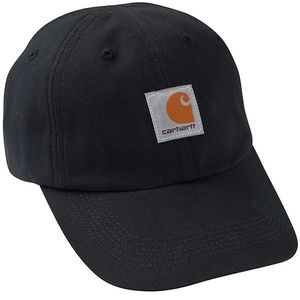 Carhartt Kids' Signature Canvas Cap - Caviar Black