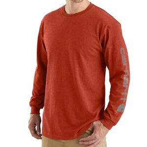 Carhartt Men's Long Sleeve Graphic T-Shirt - Red