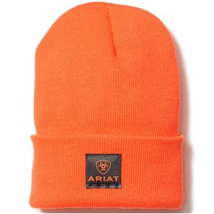Ariat Men's Rebar Watch Cap - Bright Orange