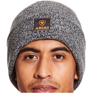 Ariat Men's Rebar Watch Cap - Black/White