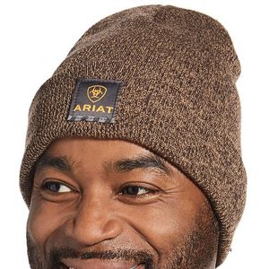 Ariat Men's Rebar Watch Cap - Brown/Sandstone