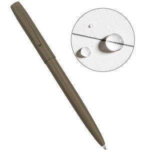 Rite In The Rain All Weather Metal Clicker Pen Brown Barrel  - Black Ink