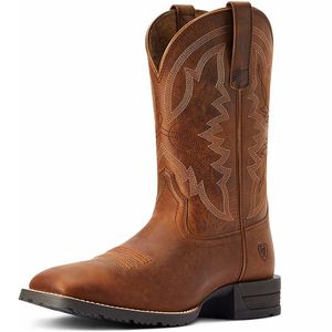Ariat Men's Hybrid Ranchwork Western Boot - Thatch Brown