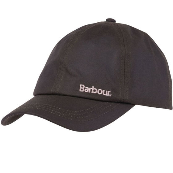 Barbour Belsay Logo-Embroidered Waxed-Cotton Baseball Cap Green