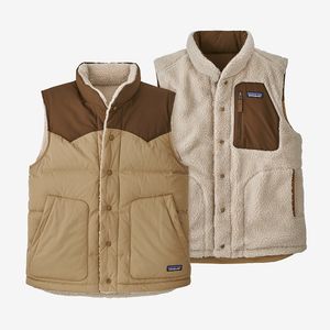 Patagonia Men's Reversible Bivy Down Vest - Tan