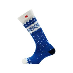 Dale of Norway Cortina Socks Knee High - Ultramarine/Offwhite/Navy