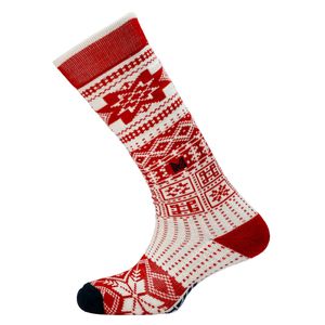 Dale of Norway Unisex History Socks High - Raspberry/Off White/Navy