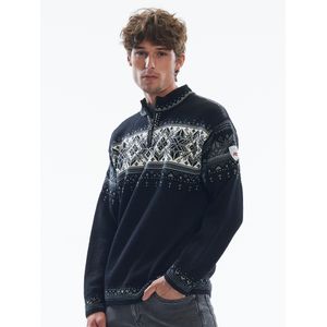 Dale of Norway Unisex  Blyfjell Knit Sweater - Black Smoke/Offwhite/Light Charcoal