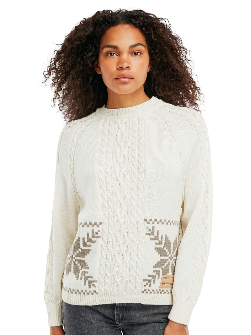 Dale-of-Norway-Women-s-Karmoy-Sweater---Offwhite-Mountainstone