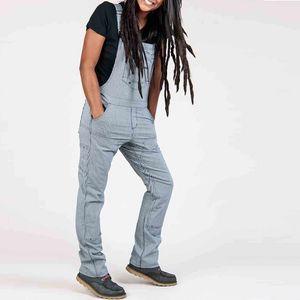 Dovetail Women's  Freshley Overall  - Indigo Stripe