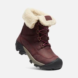 Keen Women's Betty Waterproof Short Boot - Burgundy/Brindle